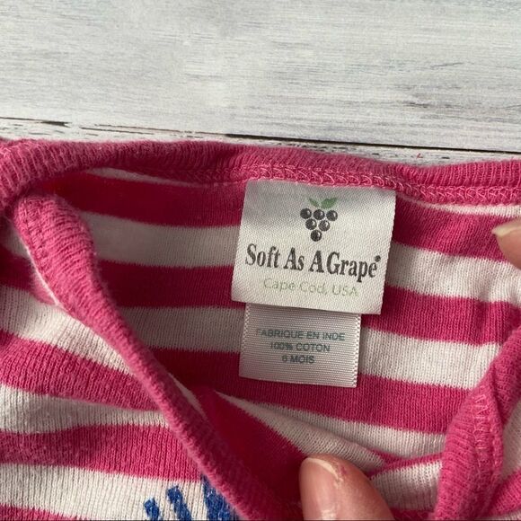 🍭6/$30 Milwaukee Brewers Striped Baseball Short Sleeve Onesie for Baby Girl 6m - Picture 5 of 5